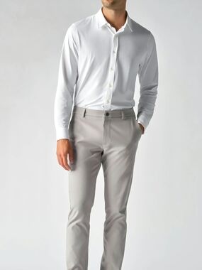 NWT RHONE Men's Gogham Slim Pant - Waist 32 Inseam 33 - Color = Griffin